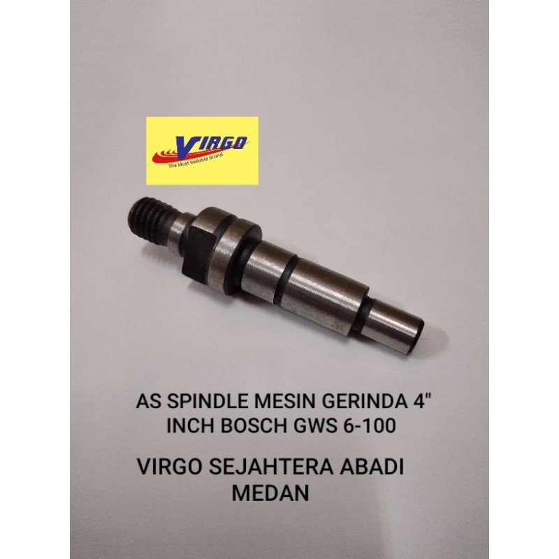 AS GERINDA GWS6-100 SPINDLE SPINDEL FOR MESIN GURINDA GRENDA BOSCH 4" INCHI GWS 6-100