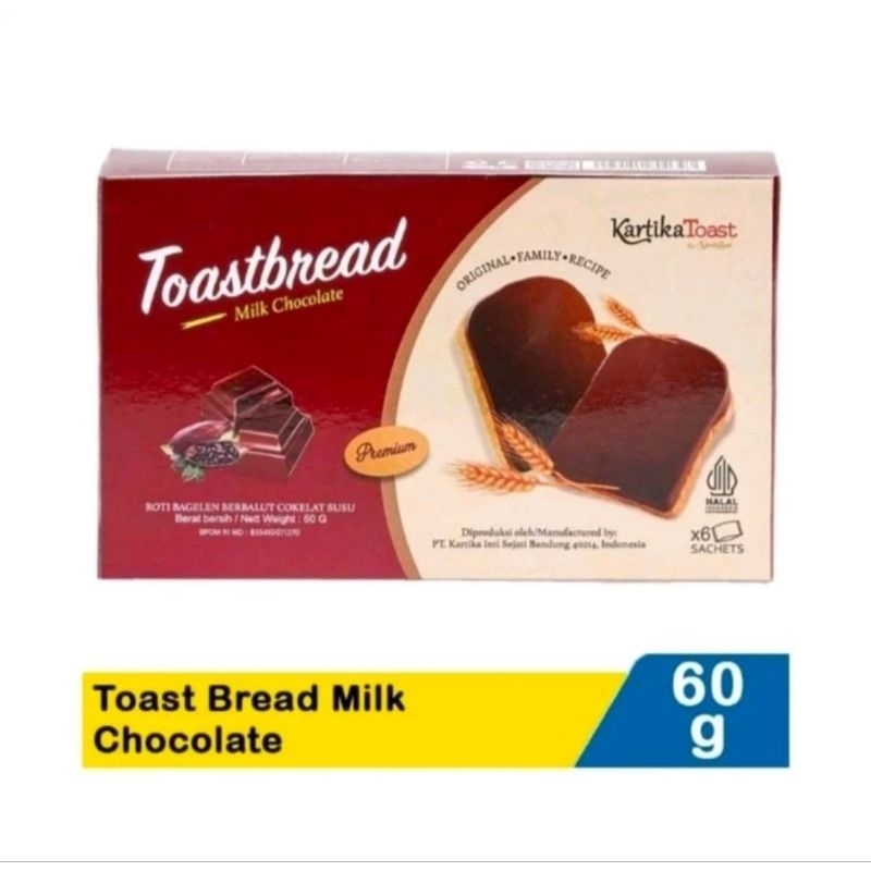 

Kartika Sari Toast Bread Milk Chocolate 60gr