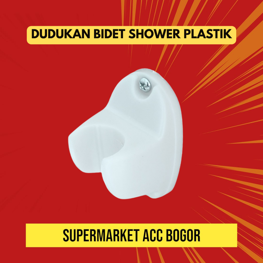 Dudukan Bidet Shower Plastik - Holder Shower Bidet Gantung - Hanger Bracket Shower Bidet