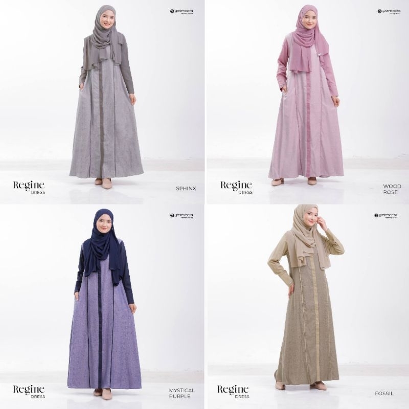 YASMEERA - REGINE DRESS / GAMIS SYARI / DAILY DRESS / GAMIS KONDANGAN / DRESS KULIAH / DRESS REMAJA
