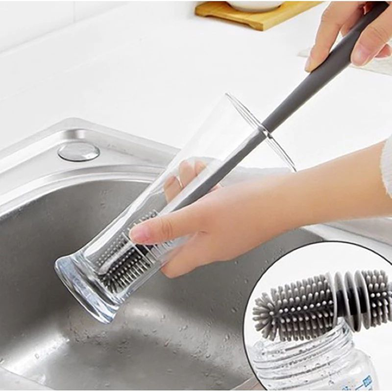 Sikat Botol Silikon Sikat Botol Minum Silikon /Sikat Pembersih Gelas /Pembersih Botol Minum Silikon/