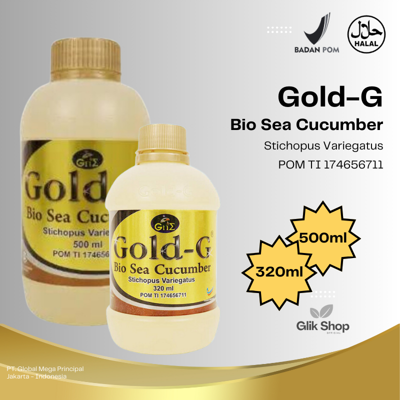 

Jelly Gamat Gold G Bio Sea Cucumber 500 ml 320 ml ORIGINAL 100 %