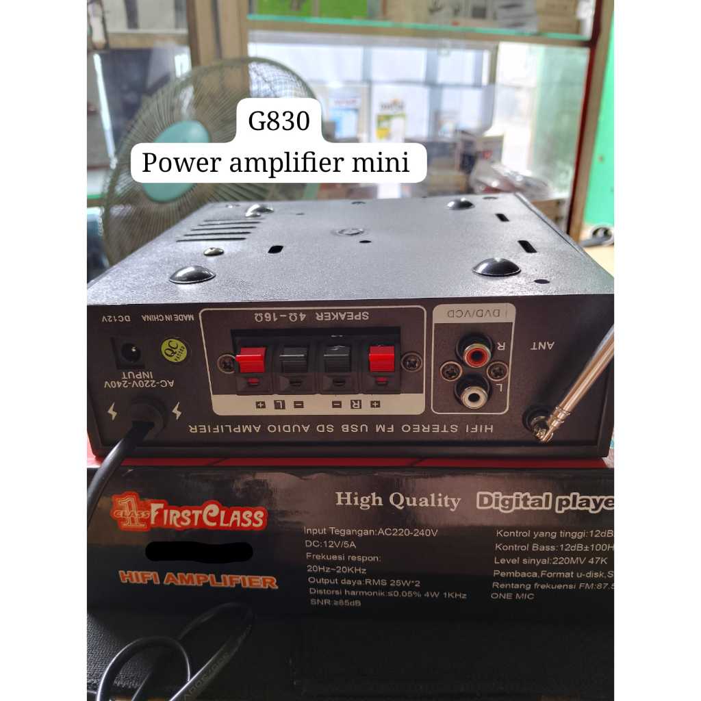 G830 ORIGINAL POWER AMPLIFIER KARAOKE VOKAL AUDIO MINI AMPLI BLUETOOTH EQUALIZER MIXER BLUETOTPLAYER