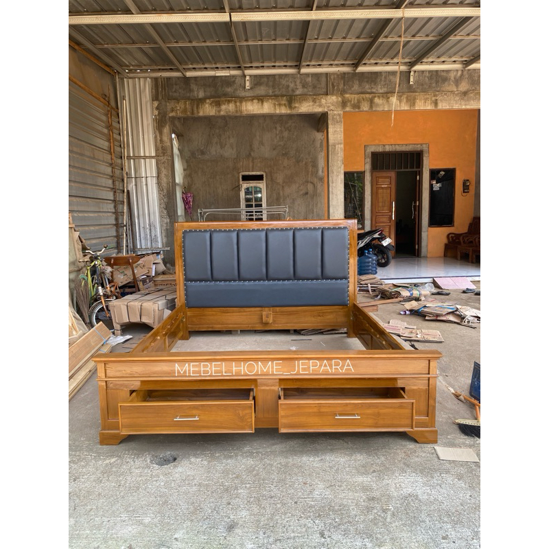 dipan jok minimalis kayu jati,dipan kayu jati,dipan minimalis kayu jati termurah