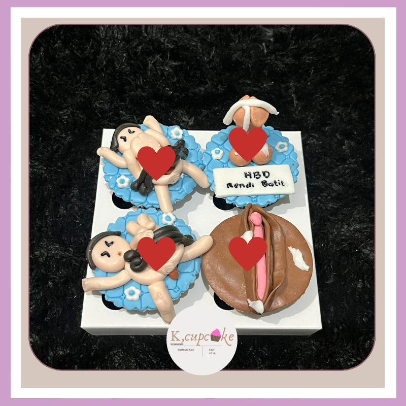

cake bridal shower cupcake dewasa 3D