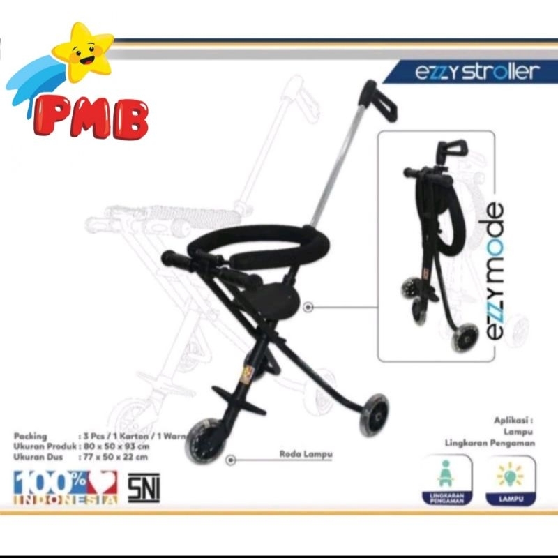 STROLLER DUDUK BALITA PMB EZZY S05 Baby Stroller Kursi Dorong Anak Balita Travelling Chair