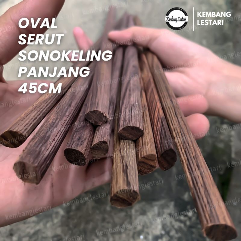 Tangkringan Burung Kenari Kacer Oval Serut Kayu Sonokeling