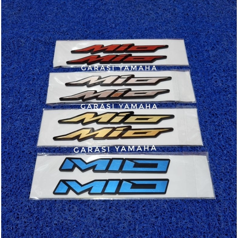 Emblem body mio emblem bodi mio logo mio tulisan mio emblem mio emblem body belakang mio timbul