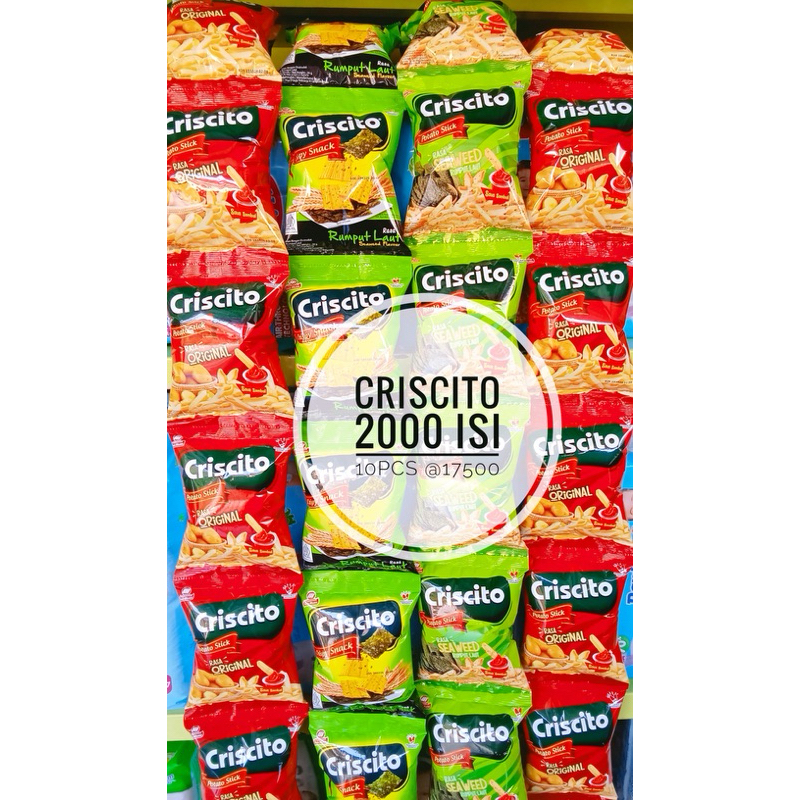 

CRISCITO POTATO STICK 20gr Rasa Seaweed - Original ( 5PCS )