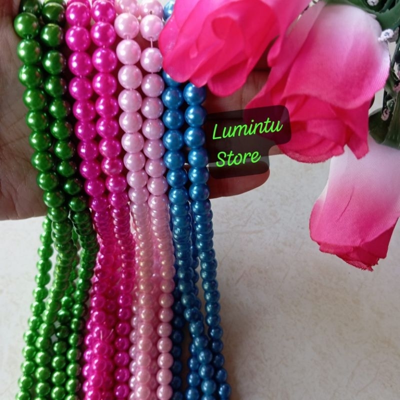 Mutiara 8mm Per String Mutiara Ringan 8mm