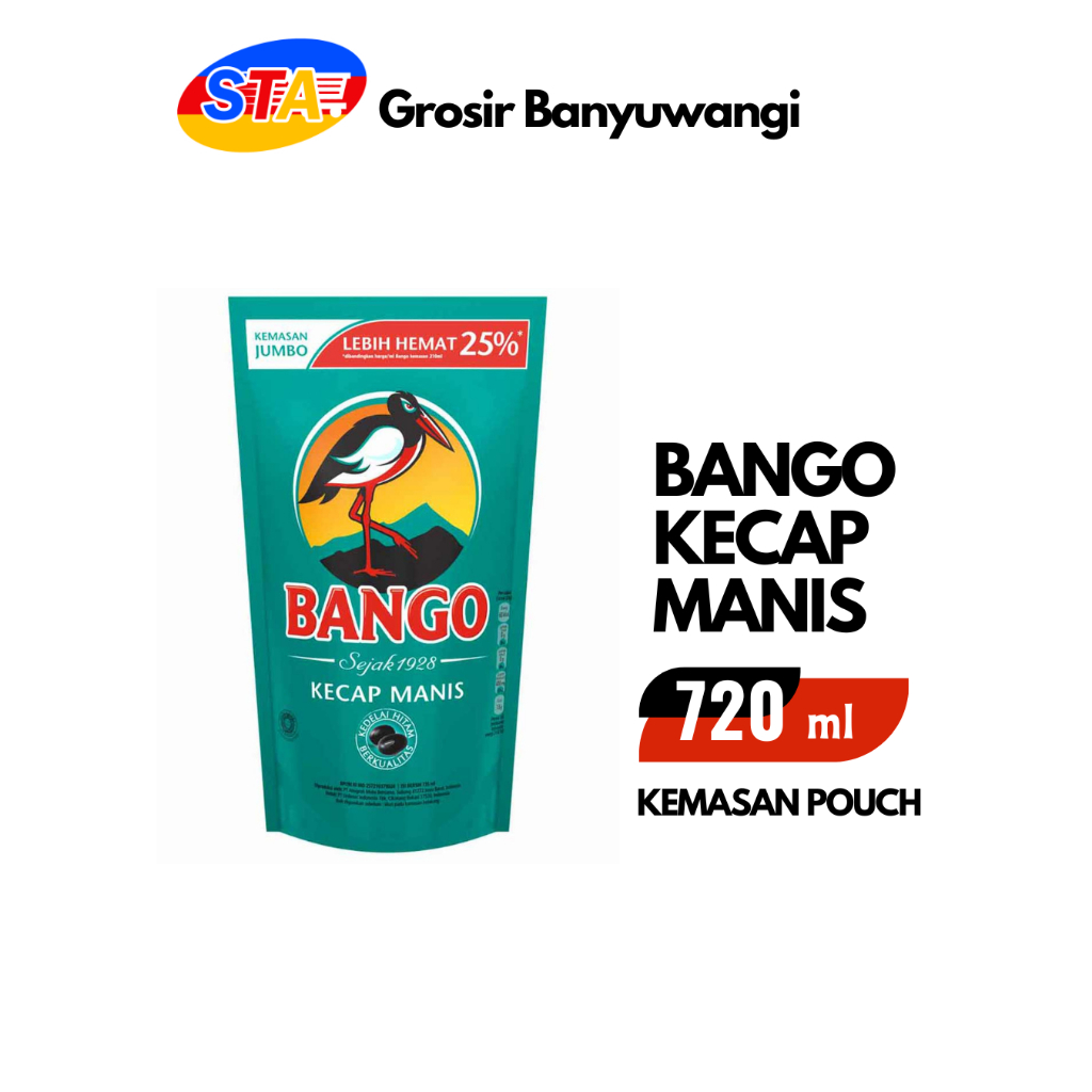 

[JATIM] KECAP BANGO REFILL 720ML | KECAP MANIS POUCH