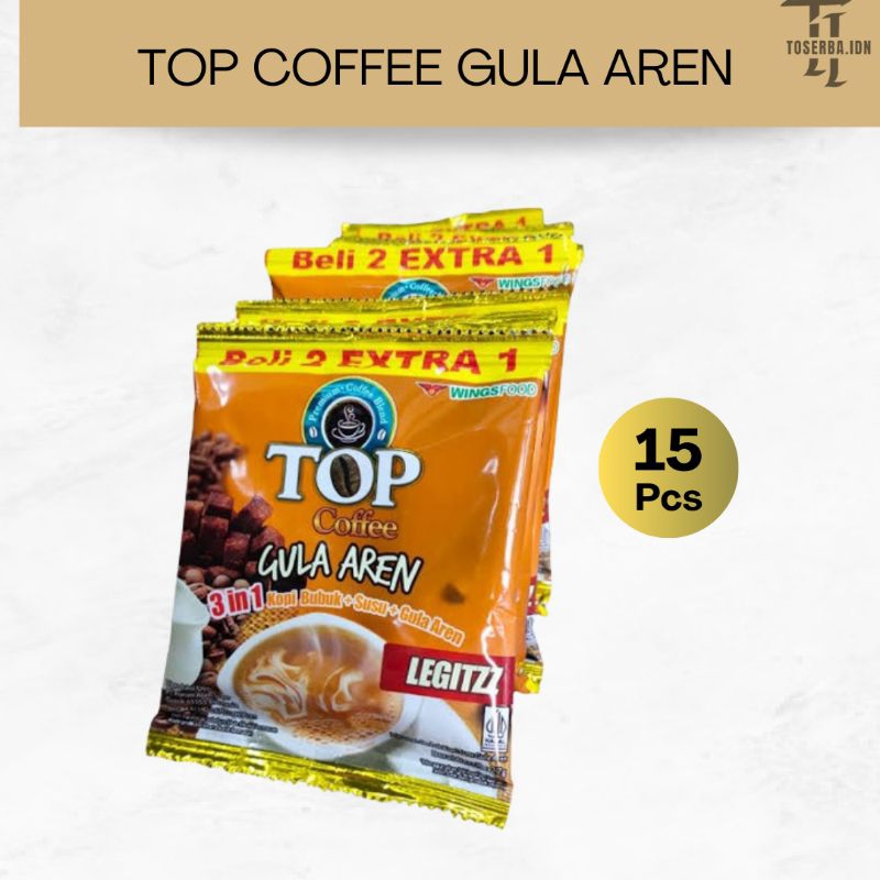 

TOP COFFEE GULA AREN 1 RENCENG (ISI 15)