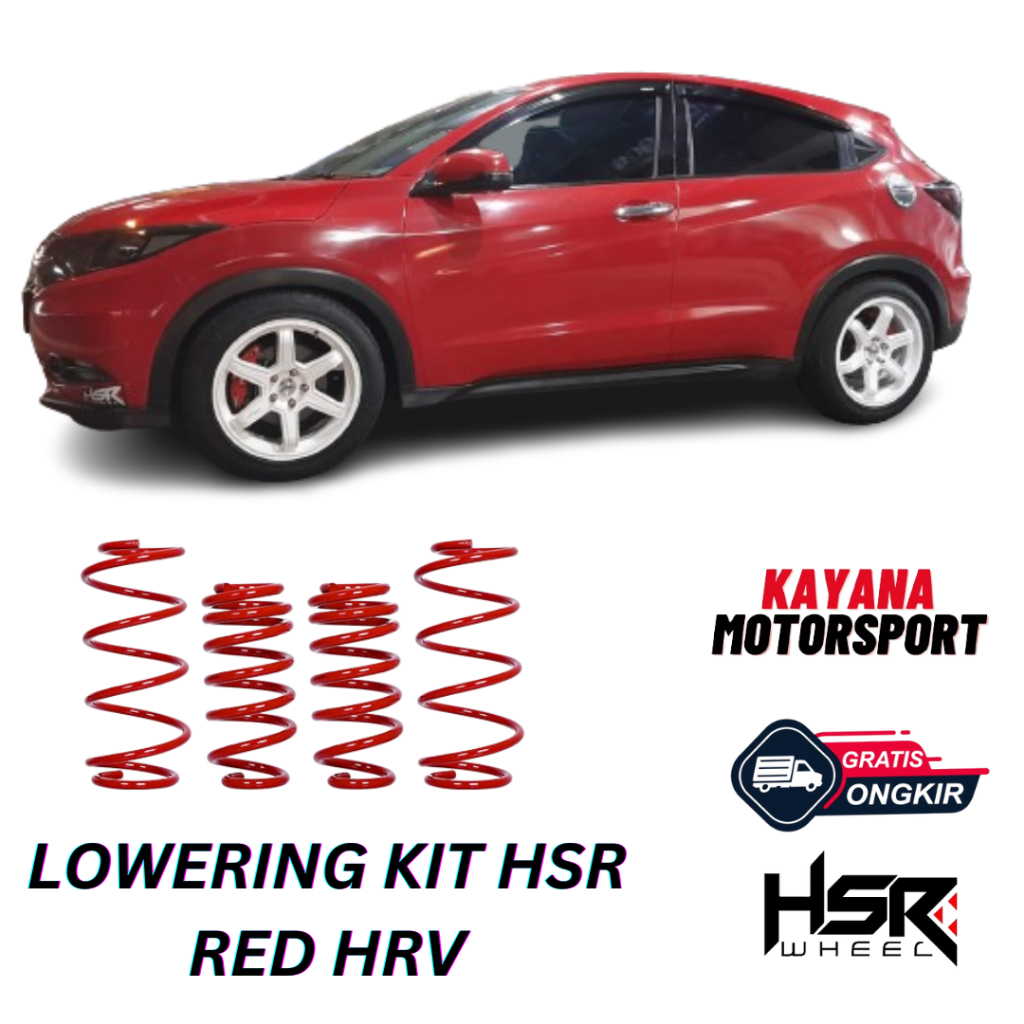 Lowering Kit Ceper Mobil HRV Per Mobil Murah Buat HRV Merk HSR (Gratis Pasang)