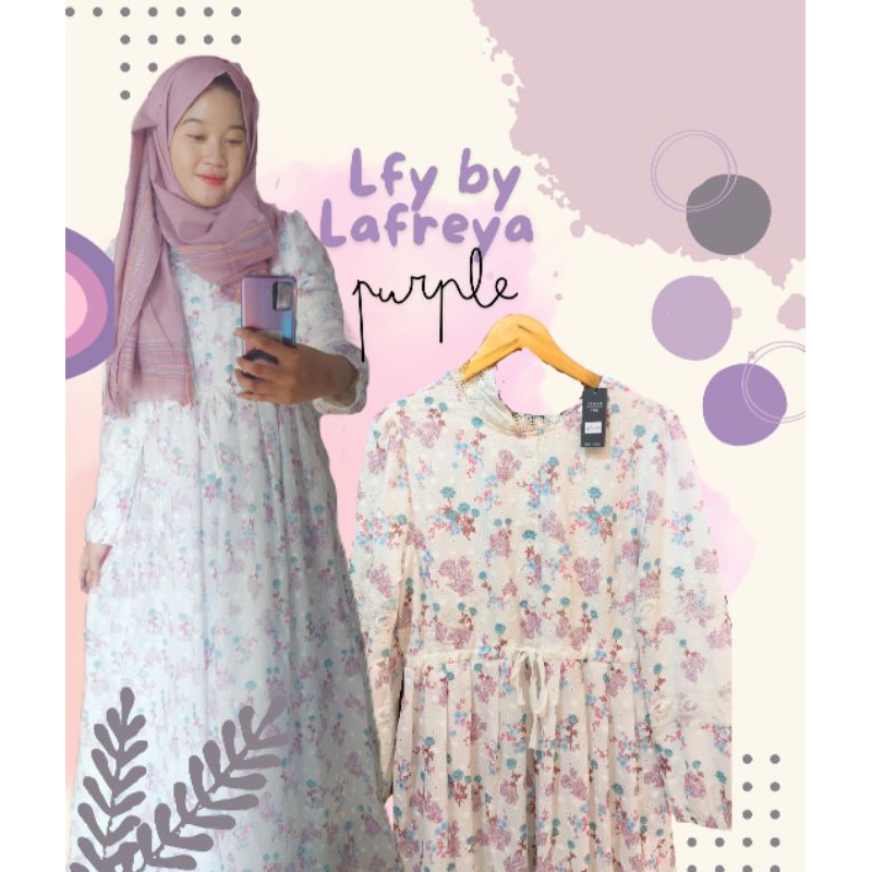 LFY BY LAFREYA PURPLE DRESS VINTAGE