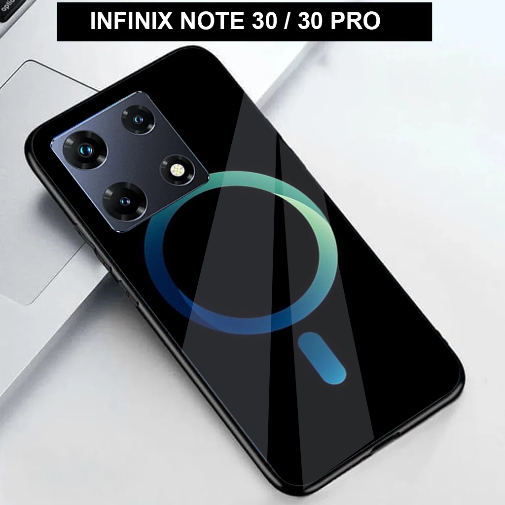 Soft Glass Kaca Untuk INFINIX NOTE 30/ INFINIX NOTE 30 PRO Terbaru  Motif Megasave Pelindung Belakan