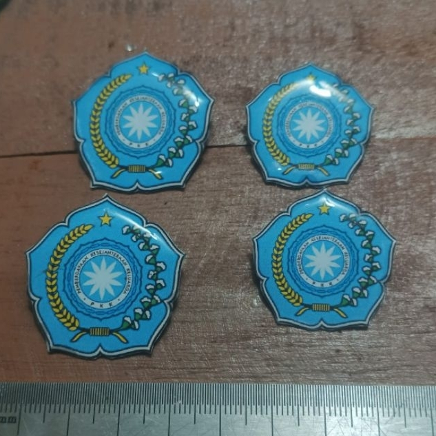 Pin Bros PKK Warna Biru Resin
