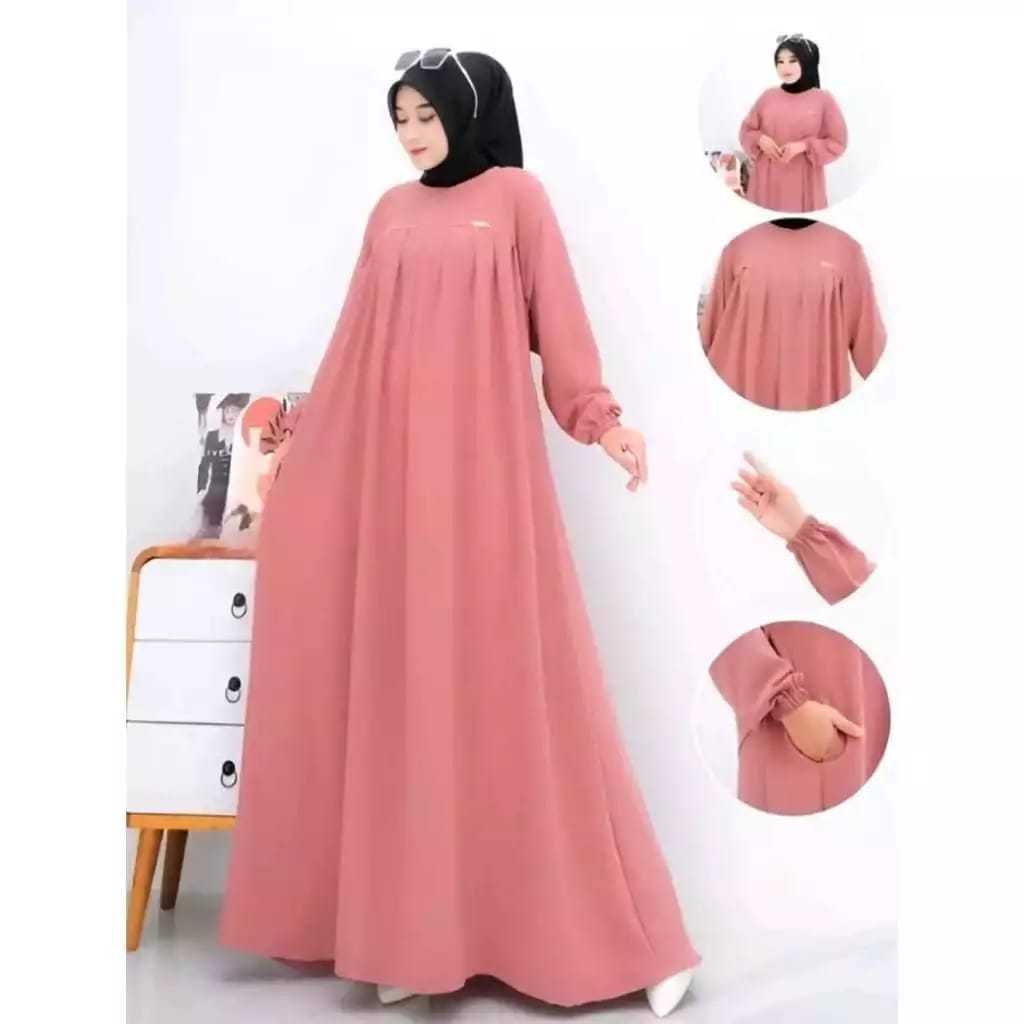 Free Bross||Daster gamis kekinian || Shanum gamis Crinkle pb 130 ld 120 Top Terbaru