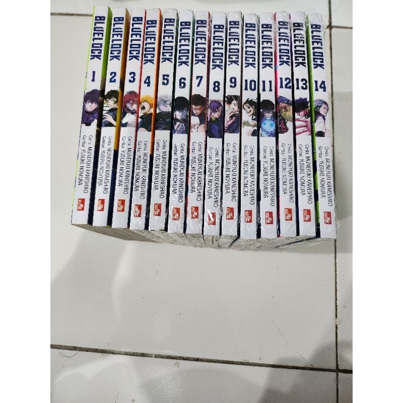 Komik Blue Lock set vol 1-14 segel ori