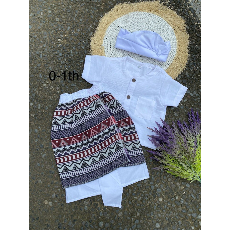 Setelan Baju Pria Kepura Anak-Anak Umur 0 s/d 4 Tahun