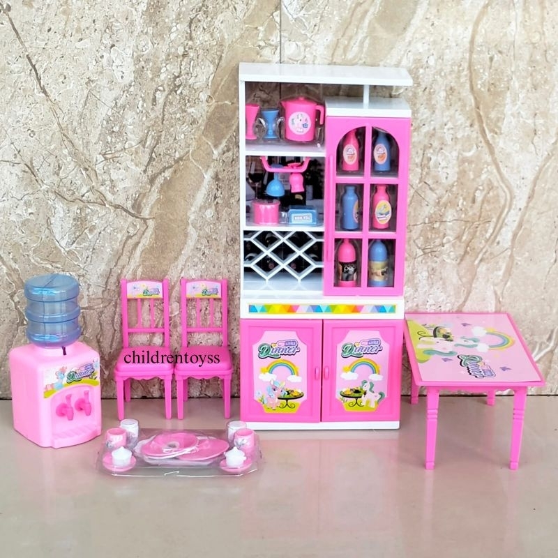 Mainan Meja Makan Set / Mainan My Little Dinner BP 6613 / Mainan Galon Mini