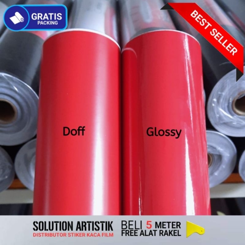 Scotlite Sticker Motor ,Mobil Warna Merah