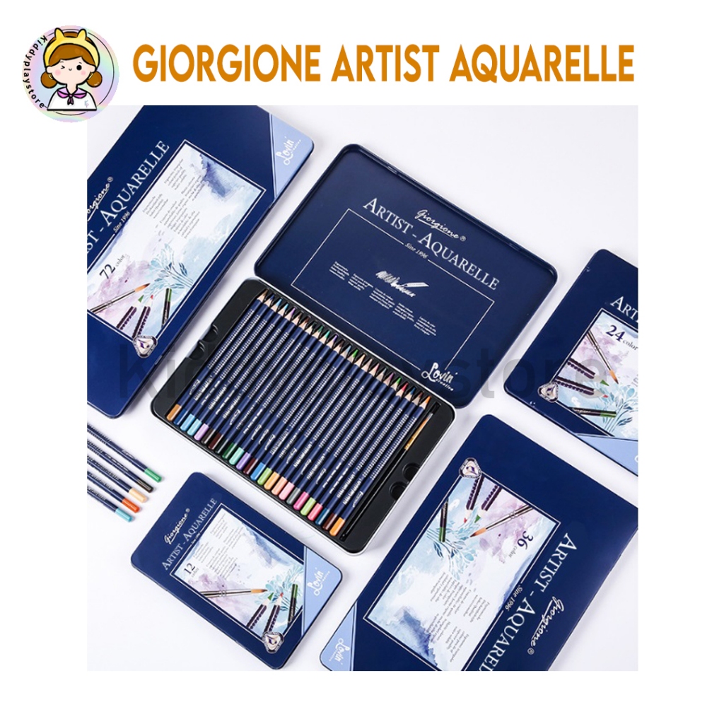 

Giorgione Watercolor Pensil Warna Dengan Kualitas Tinggi Pencil 12/24/36/48/72/120 Warna Artist Aquarelle / Water Base