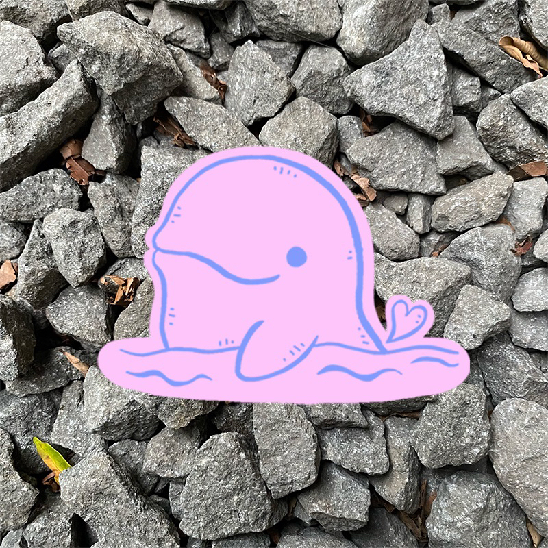 

Fauna Indonesia: Si Pesut Berteman - Stiker