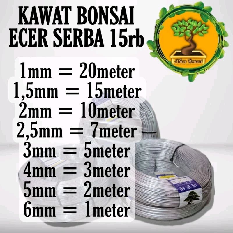 Kawat Bonsai Ecer