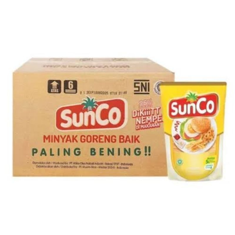 Minyak Goreng Sunco 2 Liter 1 karton