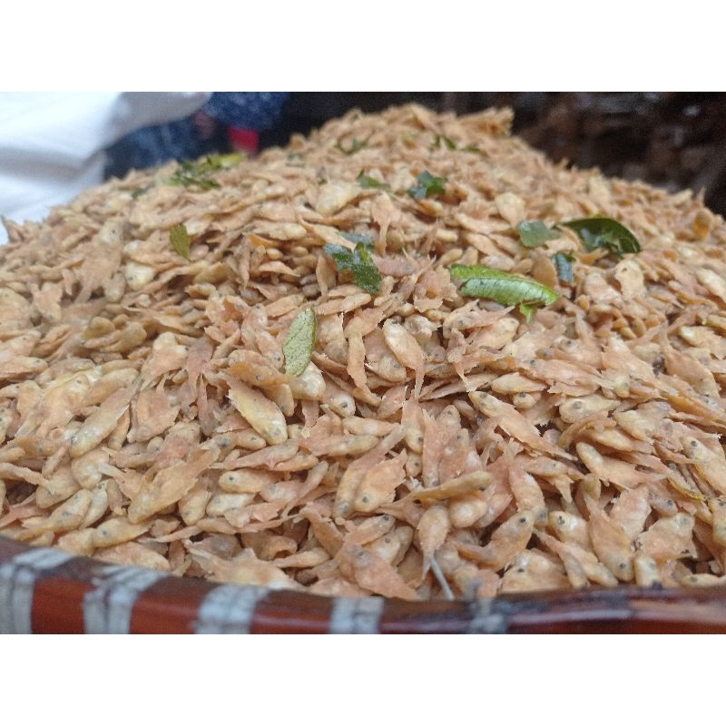 

RiDn Baby fish Ikan pepetek crispy original & balado pedas 500 gram gurih & renyah daun jeruk