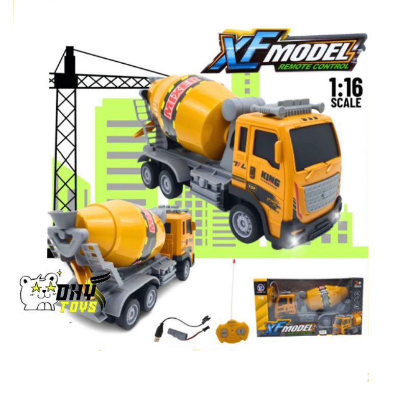 Mainan Mobil Remot Control Rc Truk Molen Truk Semen Xf Model Mobil Rc Remot Control