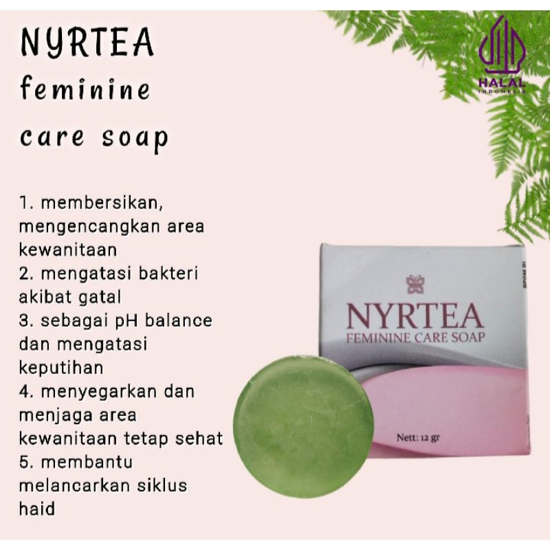 Sabun Kewanitaan|Feminine Soap Nyrtea|Mengatasi Keputihan|Sabun MissV