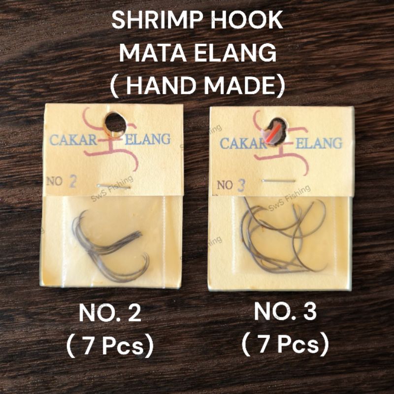 Shrimp Hook Mata Pancing Udang Hand Made Mata Elang Terbuat dari Bahan Berkualitas Hand Made,Pelasan
