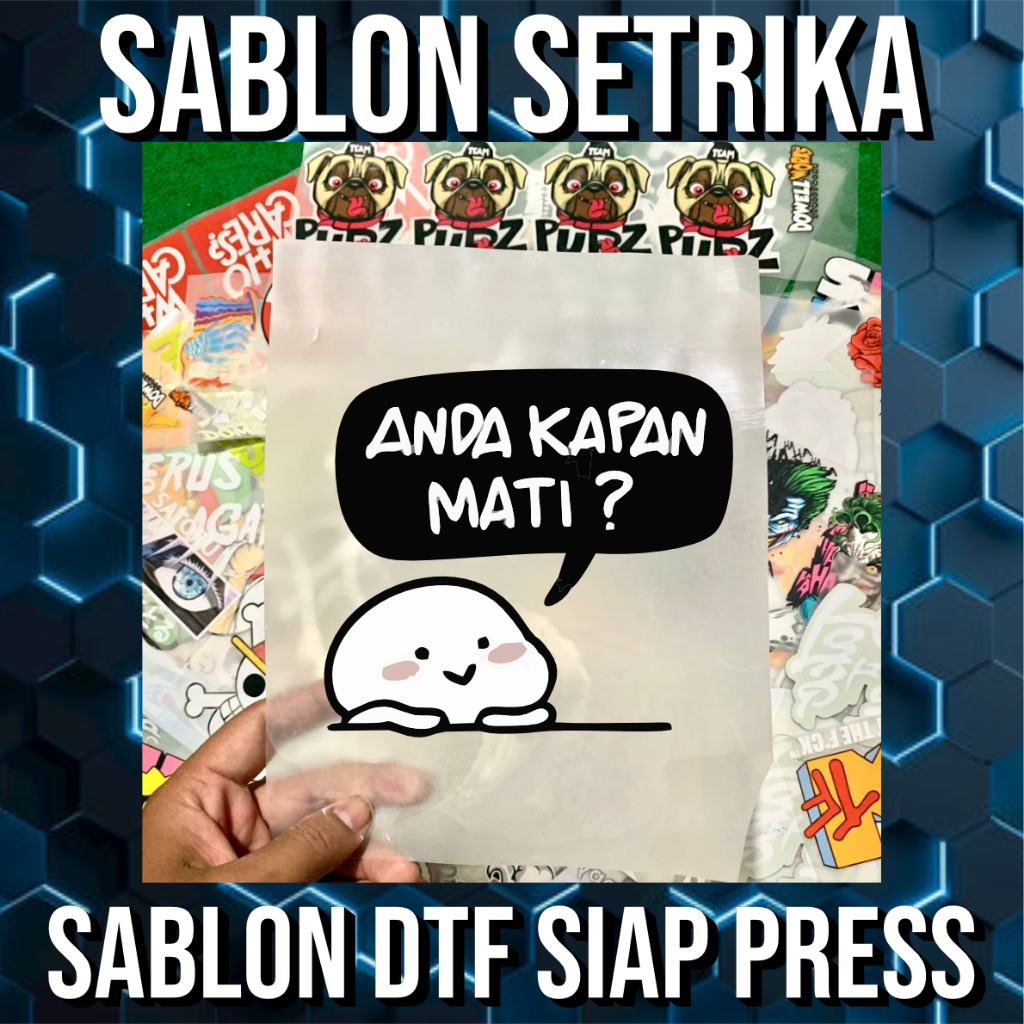 

DOWELLWORKS STIKER DTF SABLON SETRIKA TEMA PENTOL 3 LUCU TERBARU DISTRO DESAIN LUCU KEREN NYINDIR PRINTING, SABLON DTF PRINTING