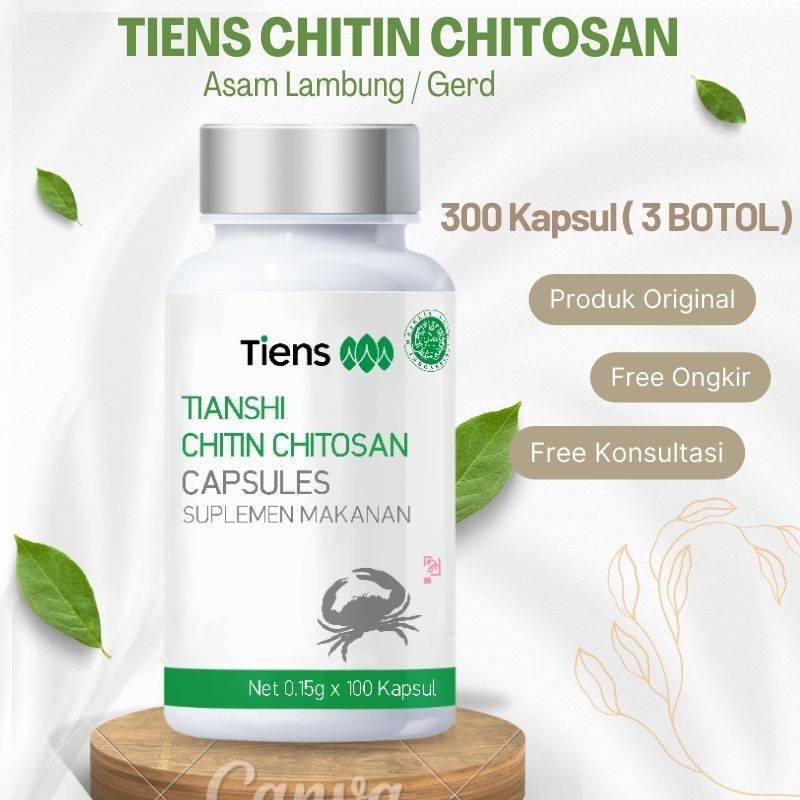 Tianshi Chitosan - Tiens Chitin Chitosan 3 Botol Segel Original