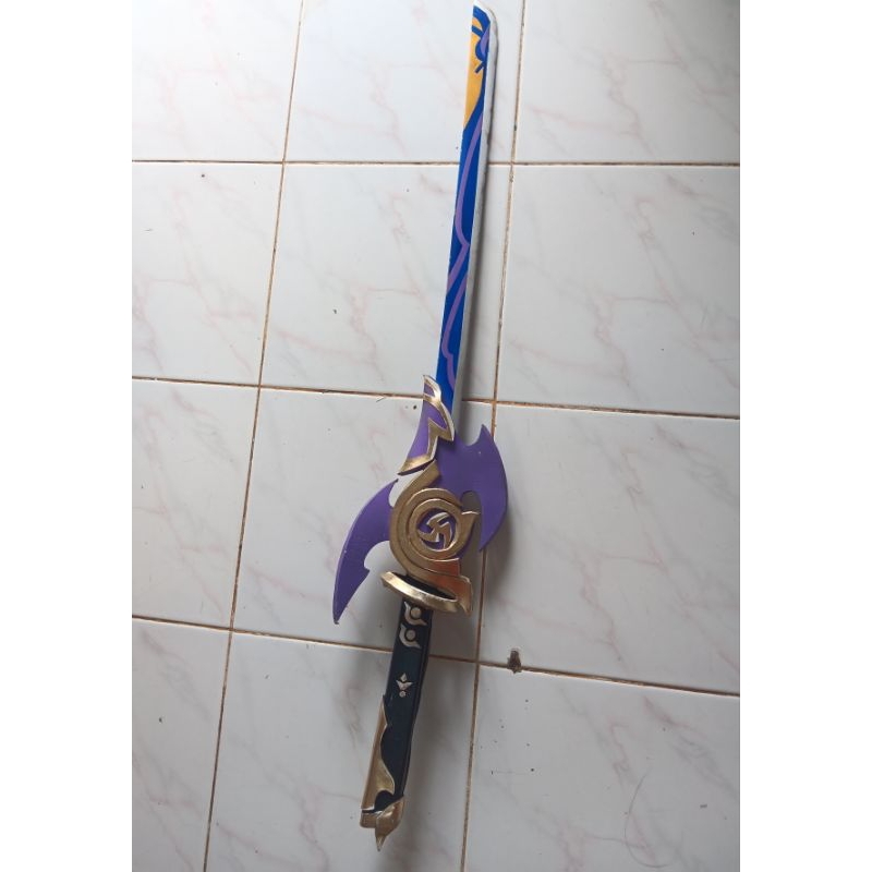 Pedang Genshin Mistsplitter Reforged , pedang ayaka cosplay Property