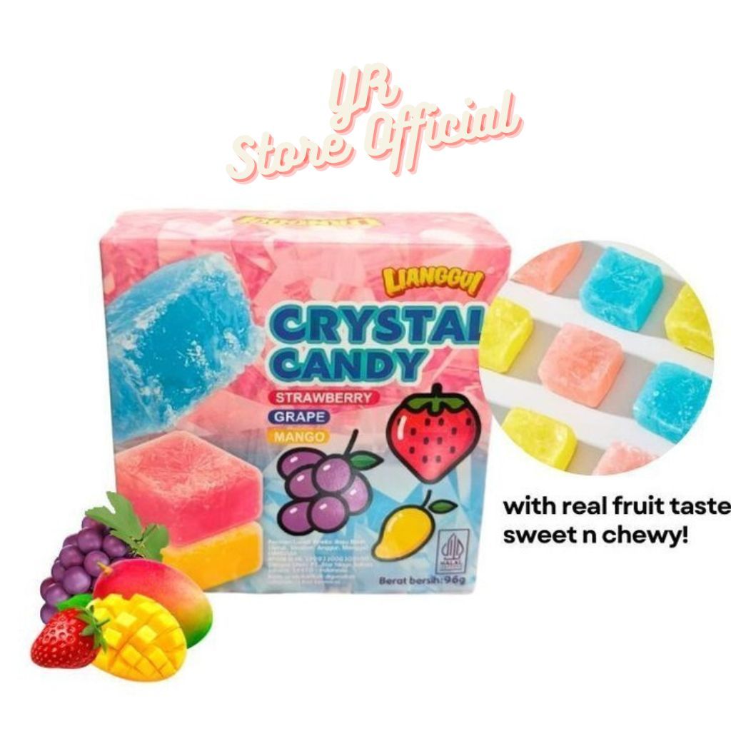 

Lianggui Crystal Candy 96g Permen Agar Aneka Rasa Buah Jeruk Strawbery Anggur Mangga Permen Lunak Aneka Rasa Buah