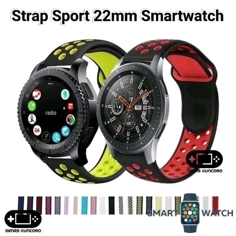Strap Sport 22mm silicone aukey silikon sw-1s sw-2p smartwatch 1s 2 pro 1 pro 2 ultra silicon tali j