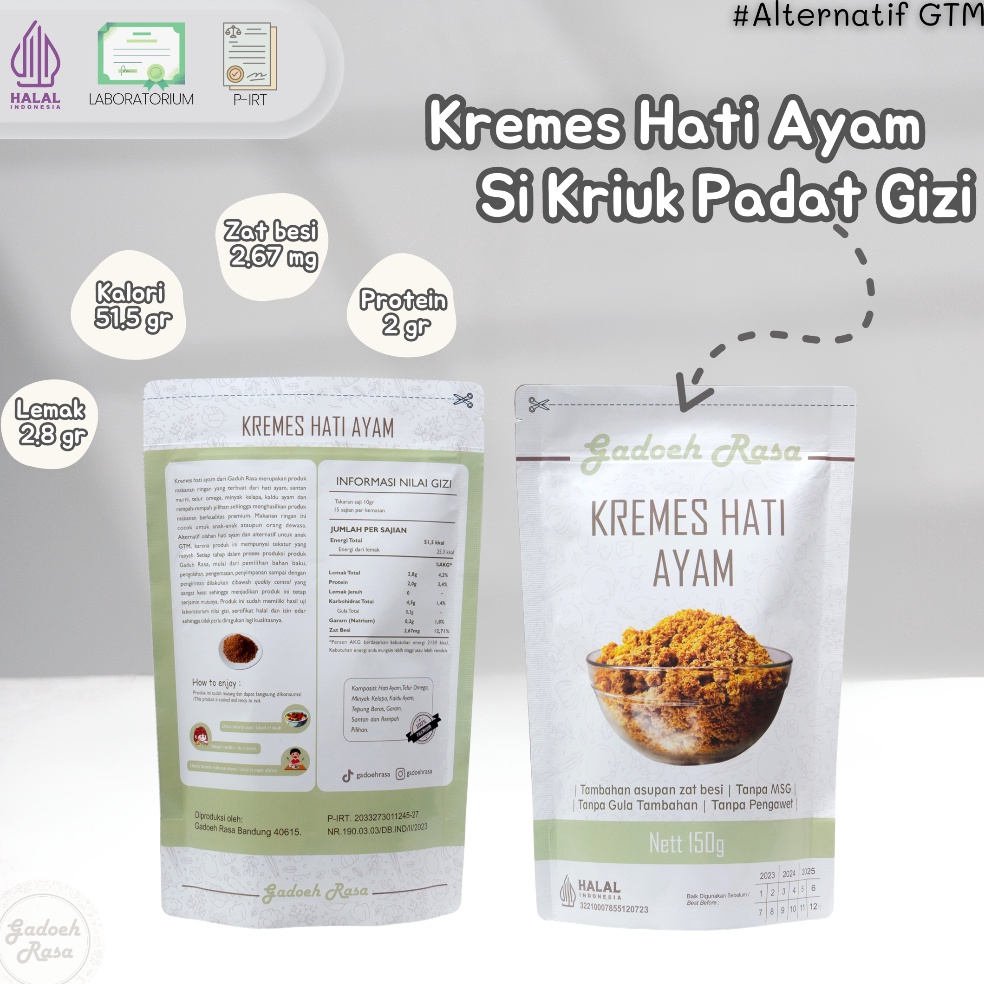 

Harga Miring Kremes Hati Ayam Premium Kemasan Refill Pouch