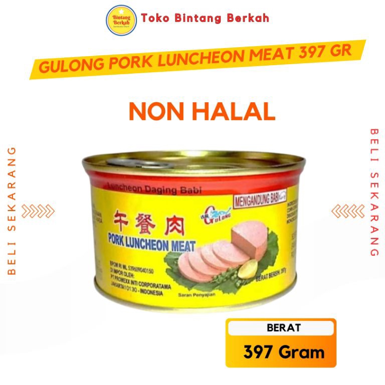 

Silahkan Beli gulong pork luncheon meat 397 gr ASLI expired 4 Dec 226