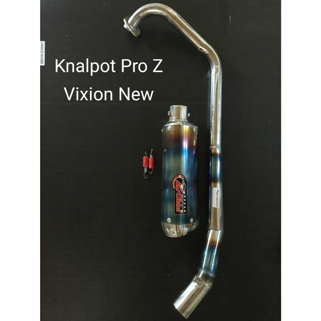 Knalpot Racing Brong Buangan Gas Pelangi Motor Vixion New, Jupiter MX New, Sonic