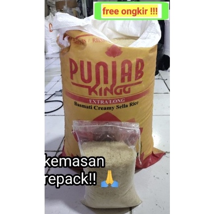 

Serbu sekarang Beras basmati punjab kingg 5kg kemasan Eceran Repack