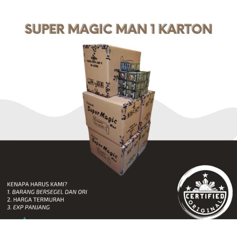 Tisu Super Magic 1 Karton Original