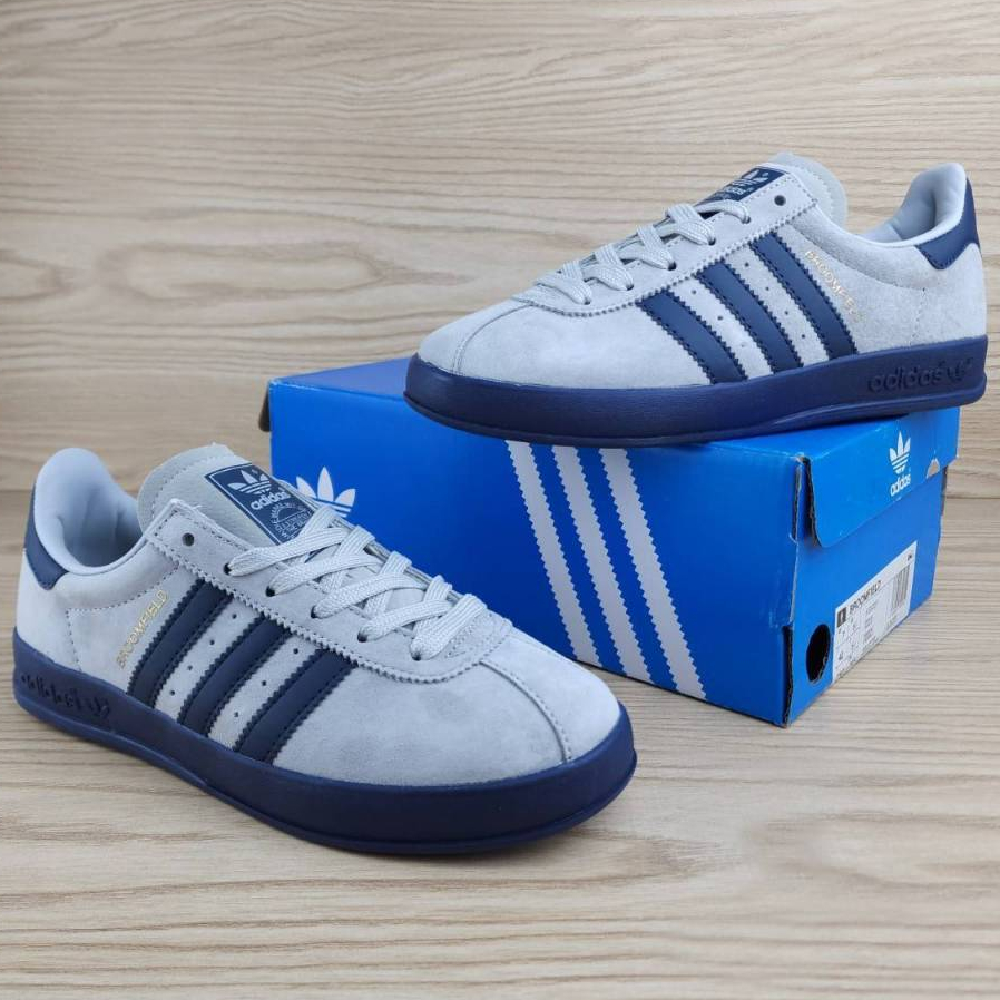 SEPATU ADIDAS BROOMFIELD GREY NAVY PREMIUM MIRROR BNIB VIETNAM IMPORT