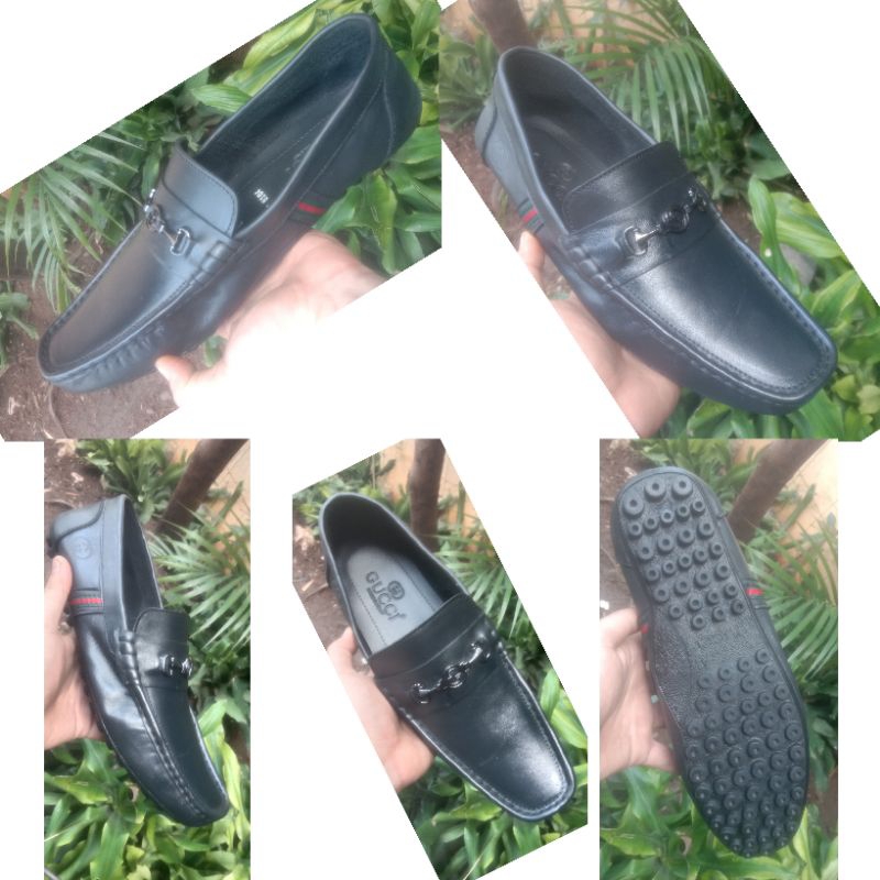 COD✓ || SEPATU CASUAL SLIP ON PRIA GUCCI KULIT ASLI 100% || SEPATU SANTAI PRIA