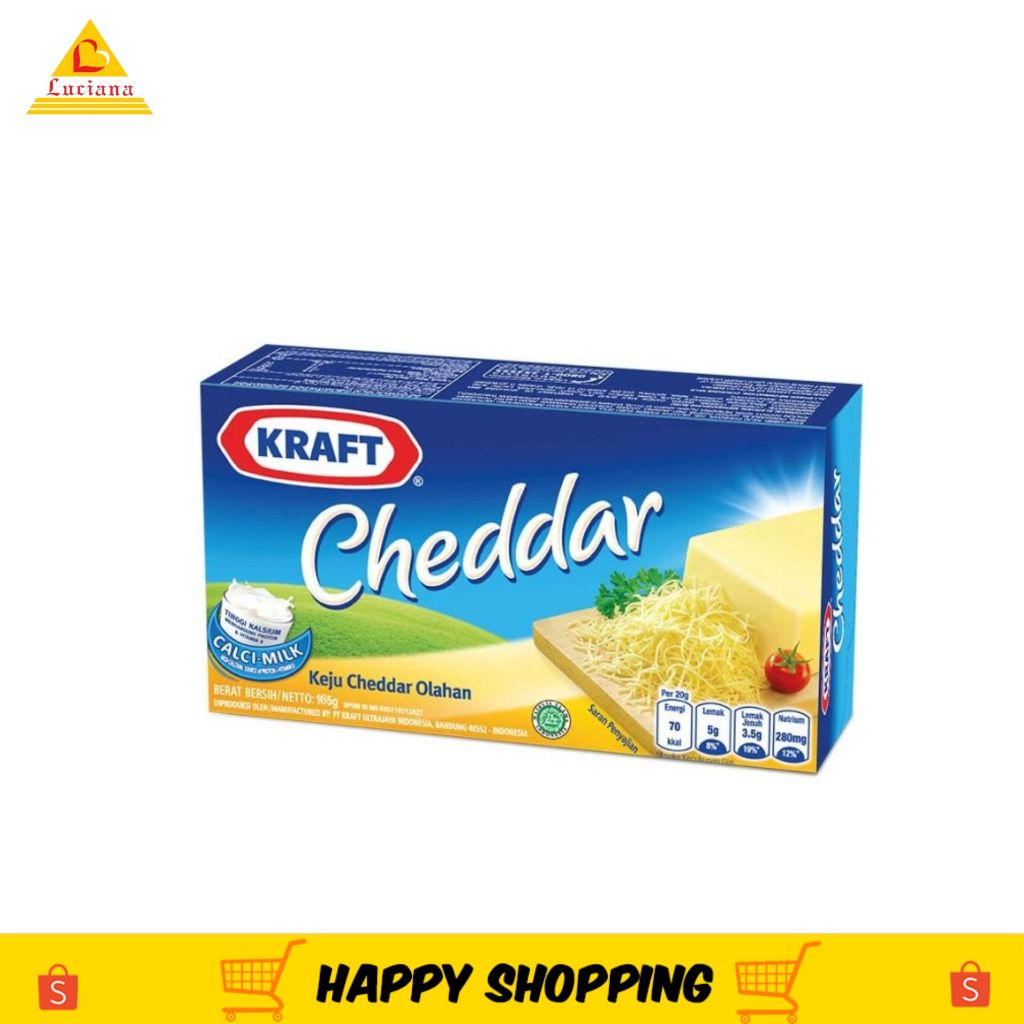 

Keju Kraft Cheddar 150gr
