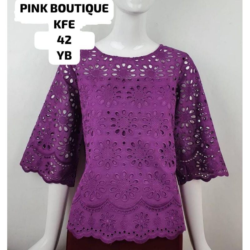 Atasan Blouse Wanita Pink Butik Import Bangkok