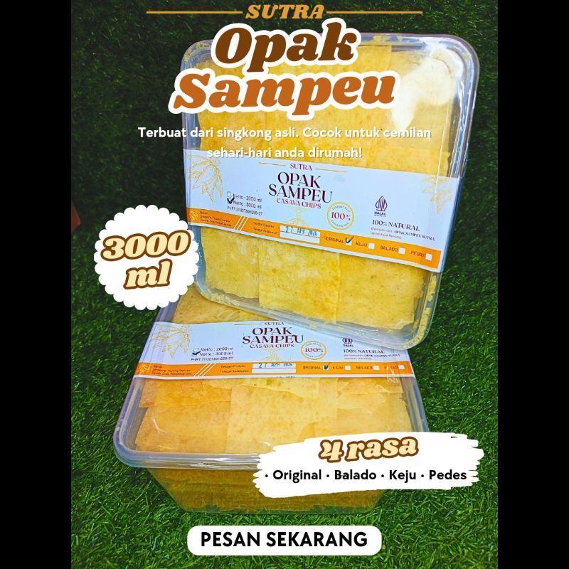 

Opak Sampeu Sutra Casava Chips 3000ML