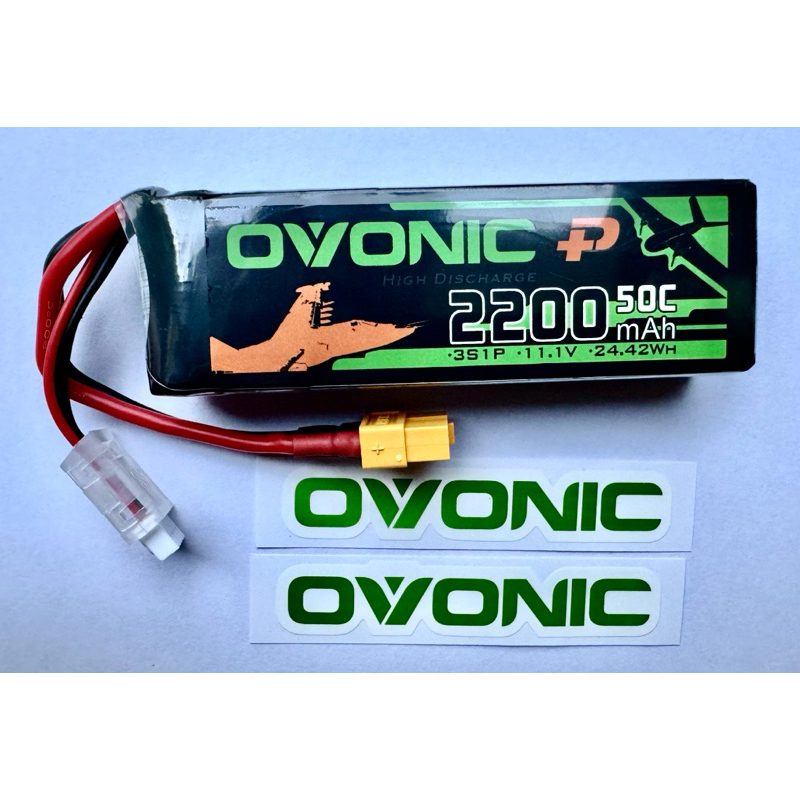 Ovonic 11.1V 2200mAh 50C 3S LiPo Battery Pack with XT60 plug for
