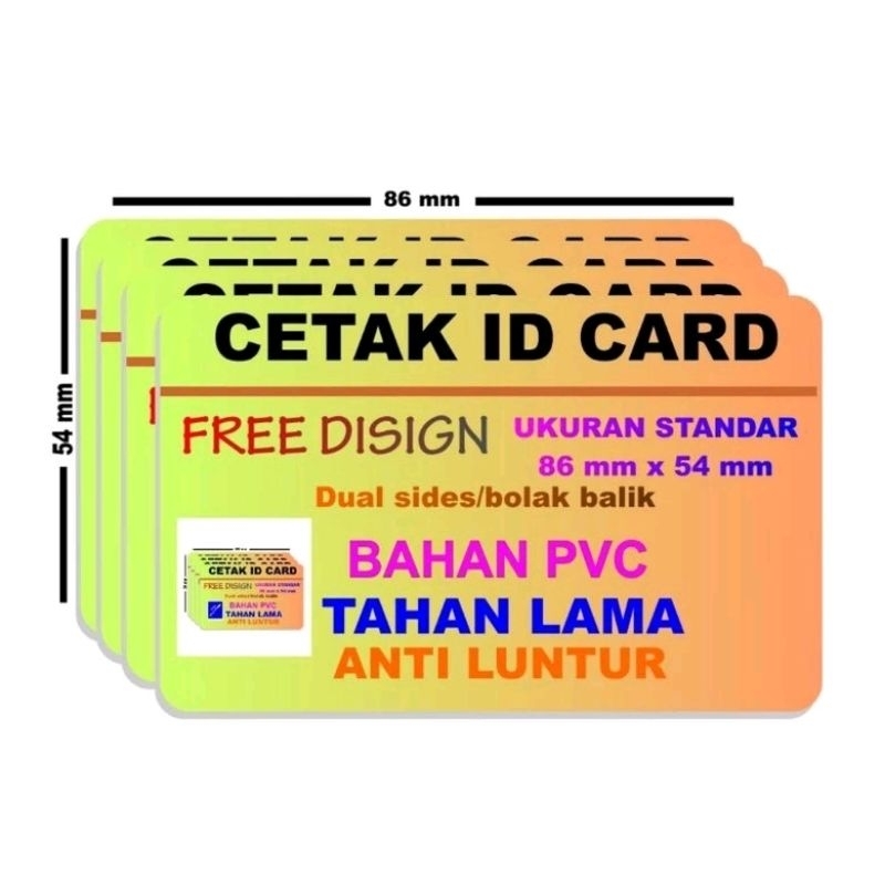 

CETAK PVC 86 X 54 mm